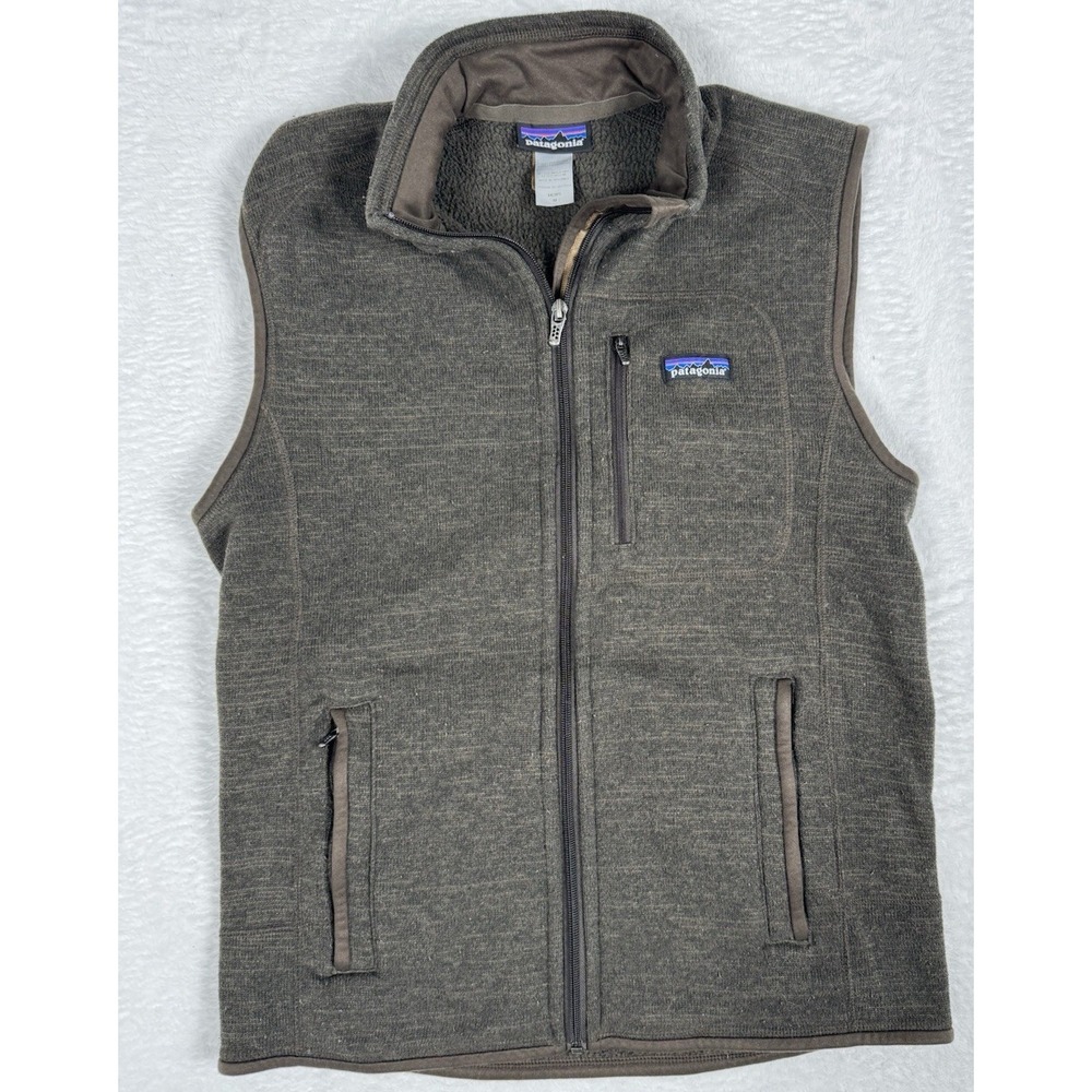 Patagonia Better Sweater Full Zip Fleece Vest Heather Brown Men's Medium